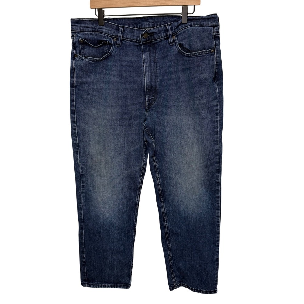 Levis 550‎ Relaxed Fit Tapered Leg Jeans Mens 38x29 Dark Wash Blue Denim